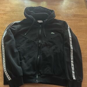 LaCoste black hoodie jacket M